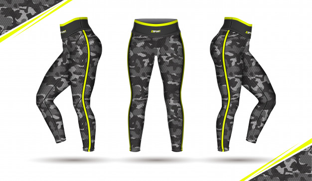 626x363 Leggings Pants Fashion Illustration Vector With Mold Vector