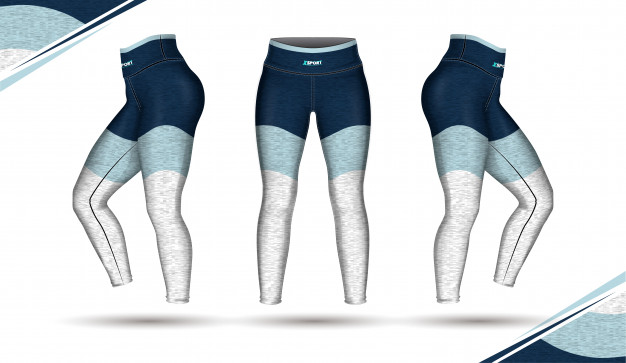 626x363 Leggings Pants Training Fashion Illustration Vector With Mold