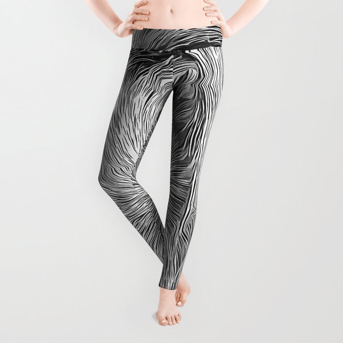 700x700 Guinea Pig Couple Vector Art Black White Leggings