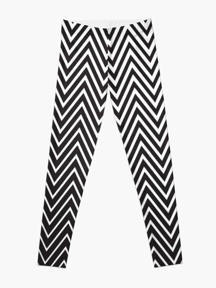 750x1000 Diagonal Oblique Edgy Zigzag Lines Pattern In Vector Leggings