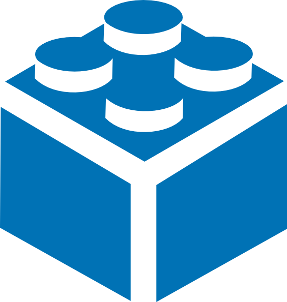 564x594 Blue Lego Block Clip Art