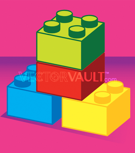 442x500 Buy Vector Illustration Lego Blocks Royalty Free