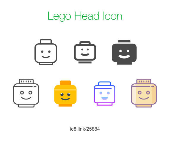572x495 Lego Head Icon
