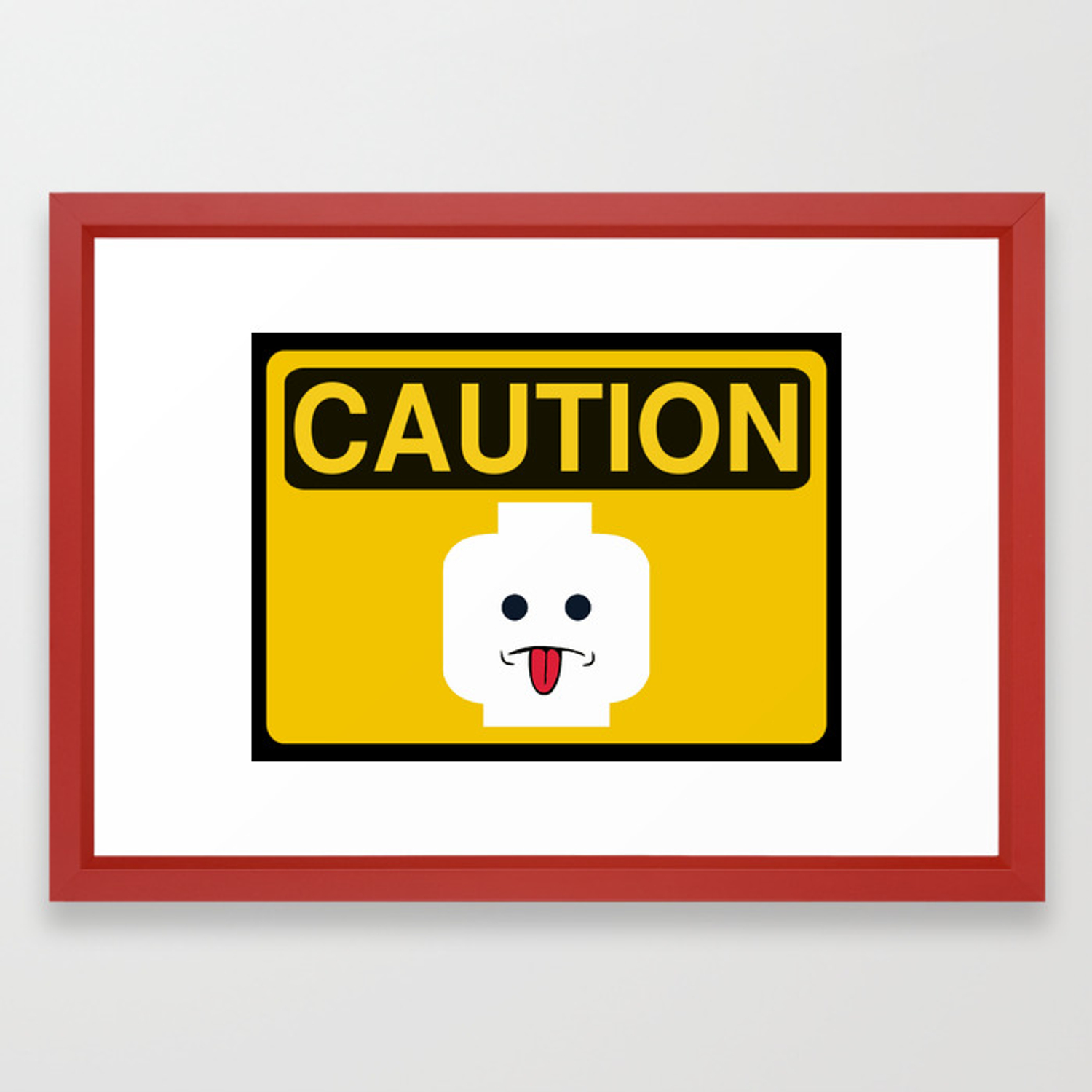 1500x1500 Caution Rude Lego Minifigure Head