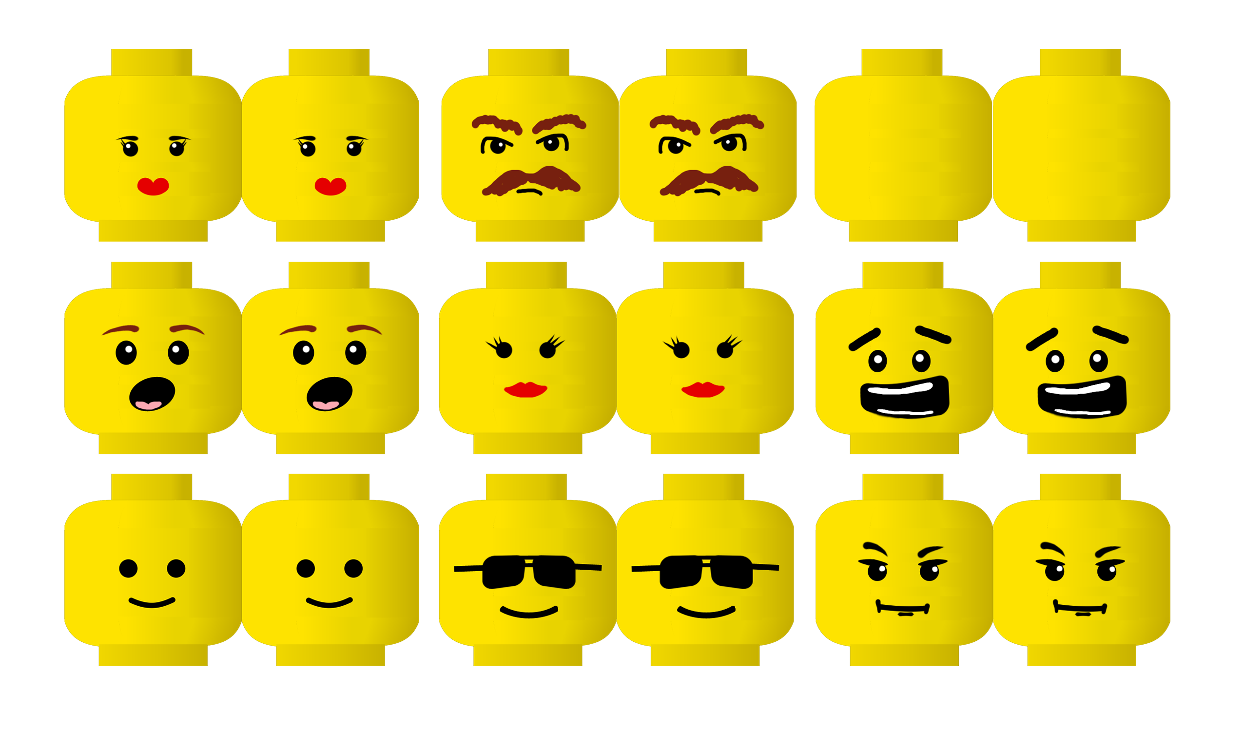 2550x1500 Party Ideas Lego Faces, Lego Party
