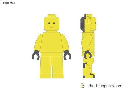 400x283 Lego Man Vector Drawing