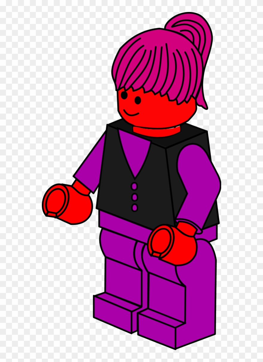 880x1211 Lego Town Businesswoman Vector Clip Art