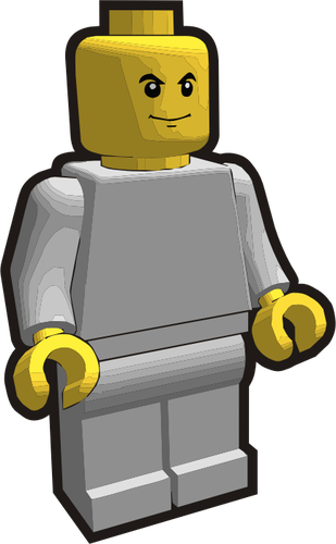 309x500 Vector Graphics Of Lego Boy