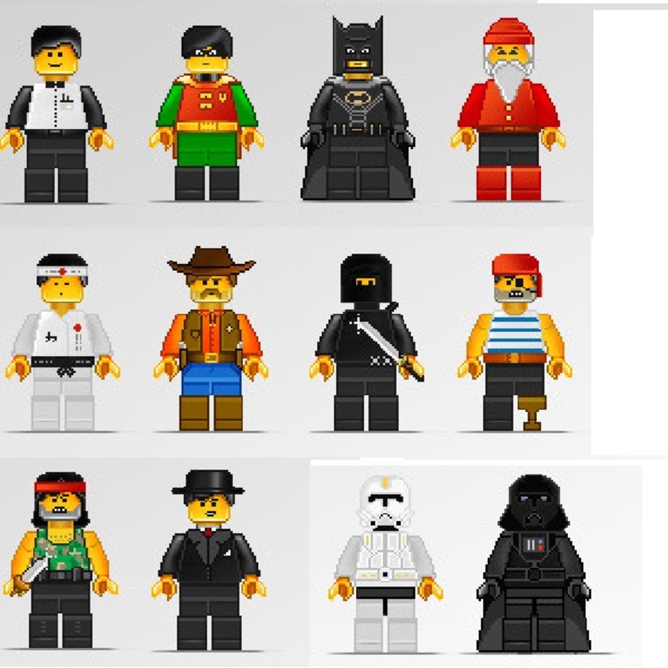 936x936 Free Vector Lego Character Illustrations Freevectors