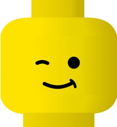 393x425 Free Download Of Lego Smiley Wink Clip Art Vector Graphic