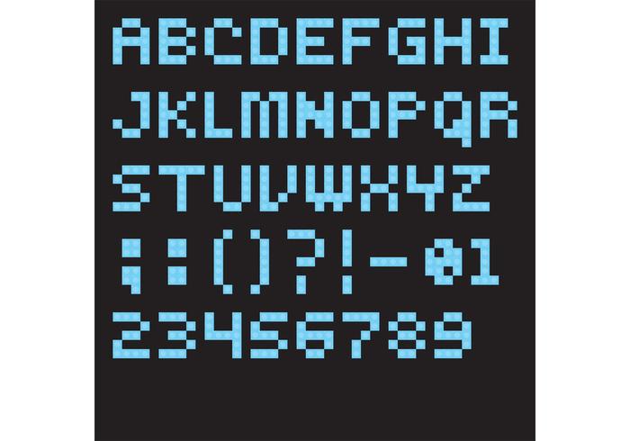 700x490 Blue Lego Font Vector