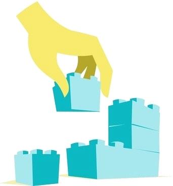 342x368 Lego Flowers Free Vector