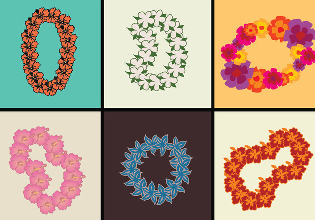 632x443 Hawaiian Lei Vector Illustrations Free Vector Download