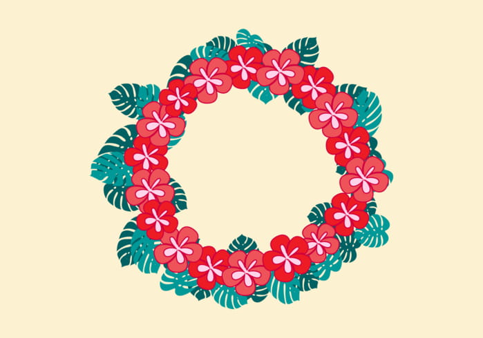 699x490 Free Vector Illustration Of Hawaiian Lei Free