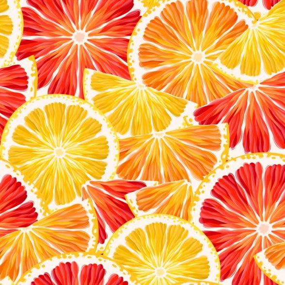 588x588 Lemon Slices Seamless Pattern Vector Free Graphics
