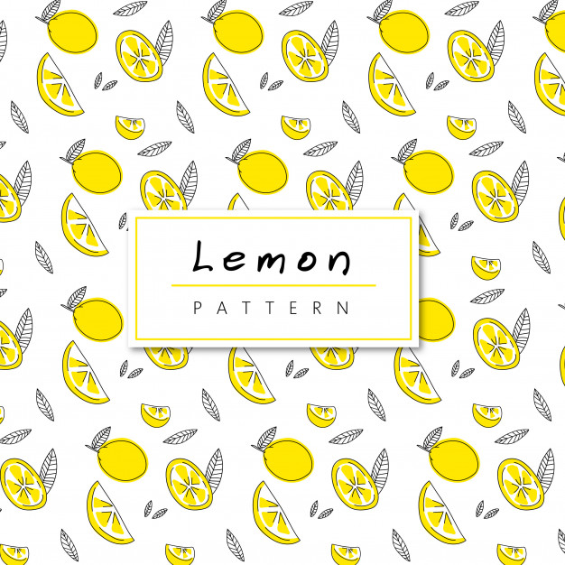 626x626 Seamless Lemon Pattern Vector Premium Download