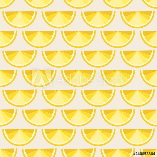 500x500 Abstract Lemon Seamless Pattern Vector Background With Lemon