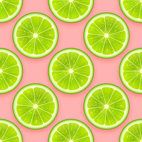 490x490 Fresh Lime Seamless Pattern Vector Background