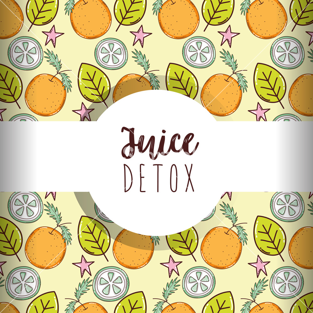 1000x1000 Juice Detox Background Orange And Lemon Pattern Vector