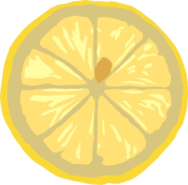 600x591 Lemon Slice Free Vector In Open Office Drawing