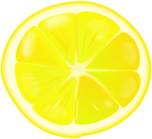 500x457 Lemon Slice Vector Image