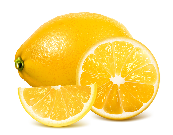 600x468 Realistic Lemon With Slice Vector Free Download