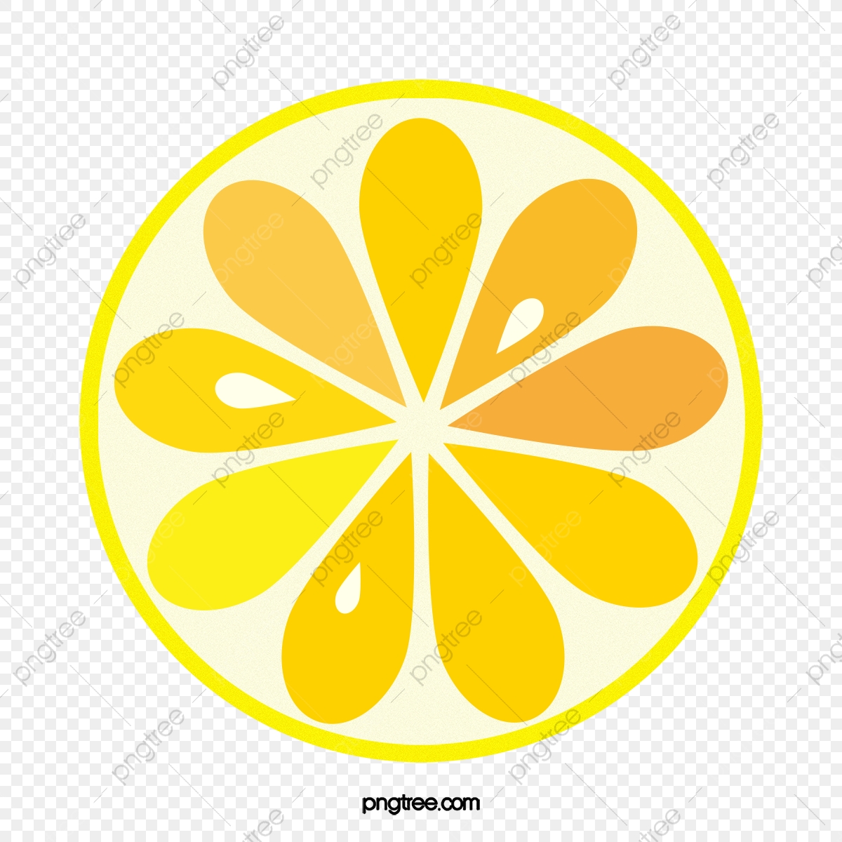1200x1200 Yellow Lemon Vector, Yellow Lemon Slices, Cut Lemon Slices