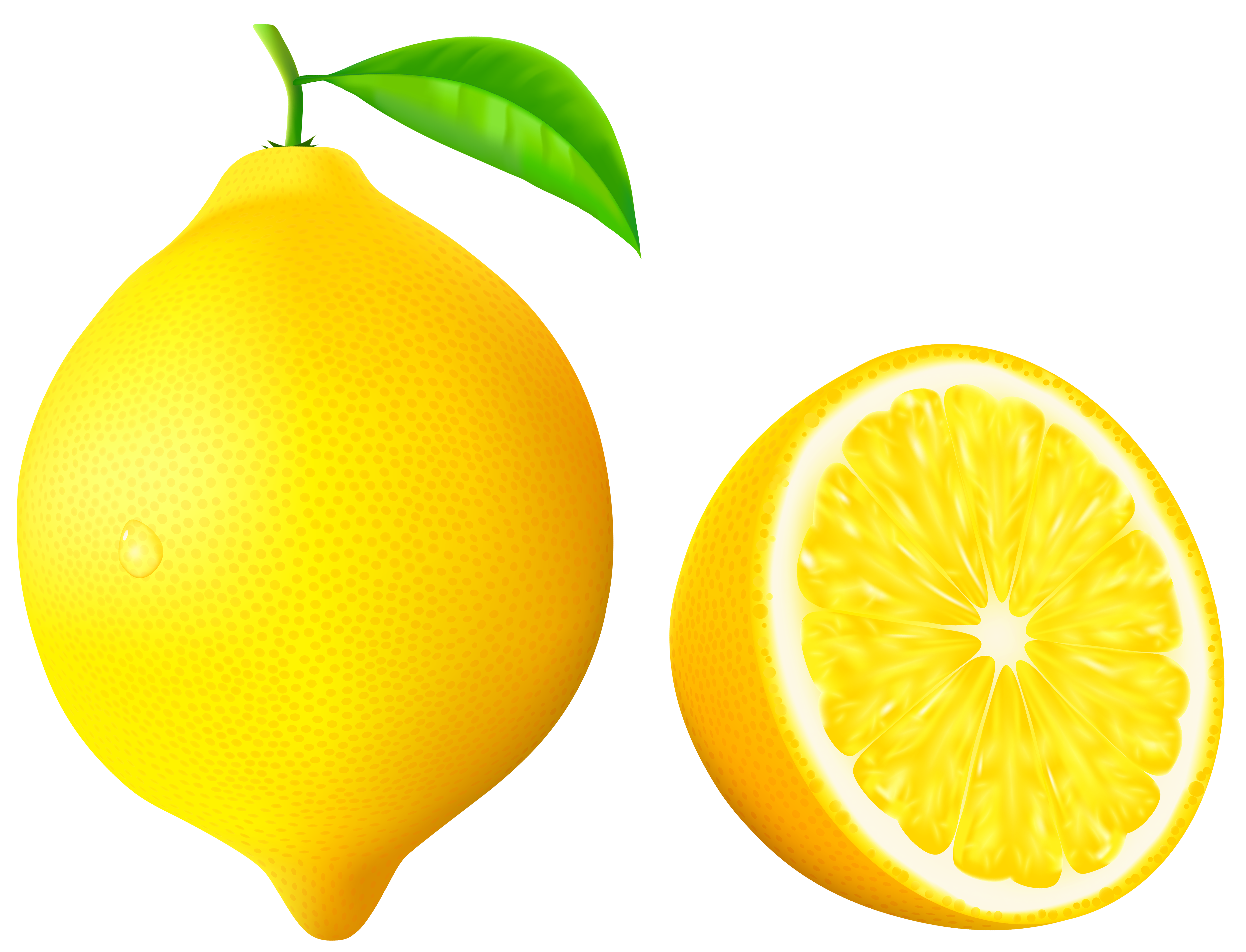 5112x3906 Lemon Png Vector Clipart