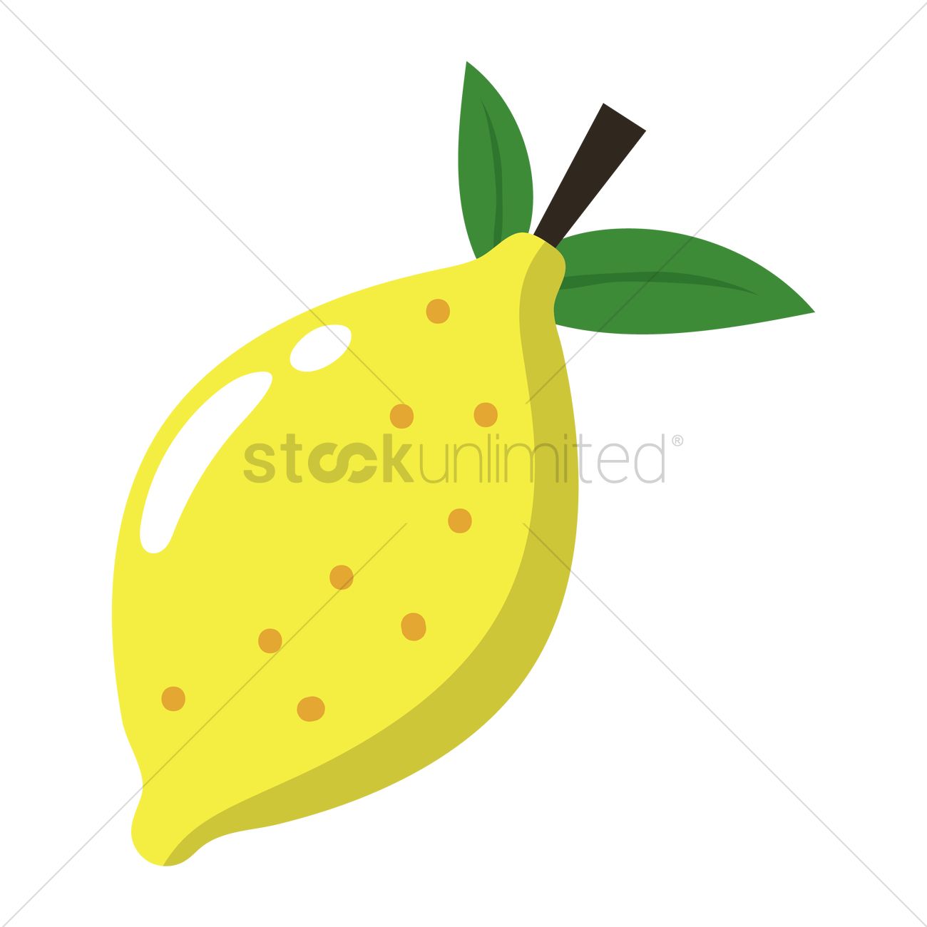 1300x1300 Lemon Vector Image