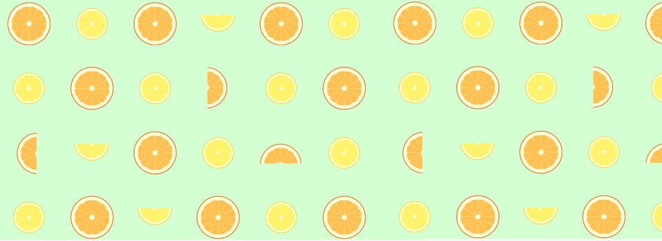 960x350 Summer Lemon Vector Literary Banner, Lemon Slice, Vector, Art