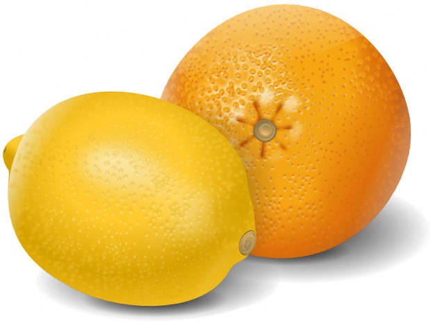 626x469 Free Orange And Lemon Vector Art Free Orange And Lemon