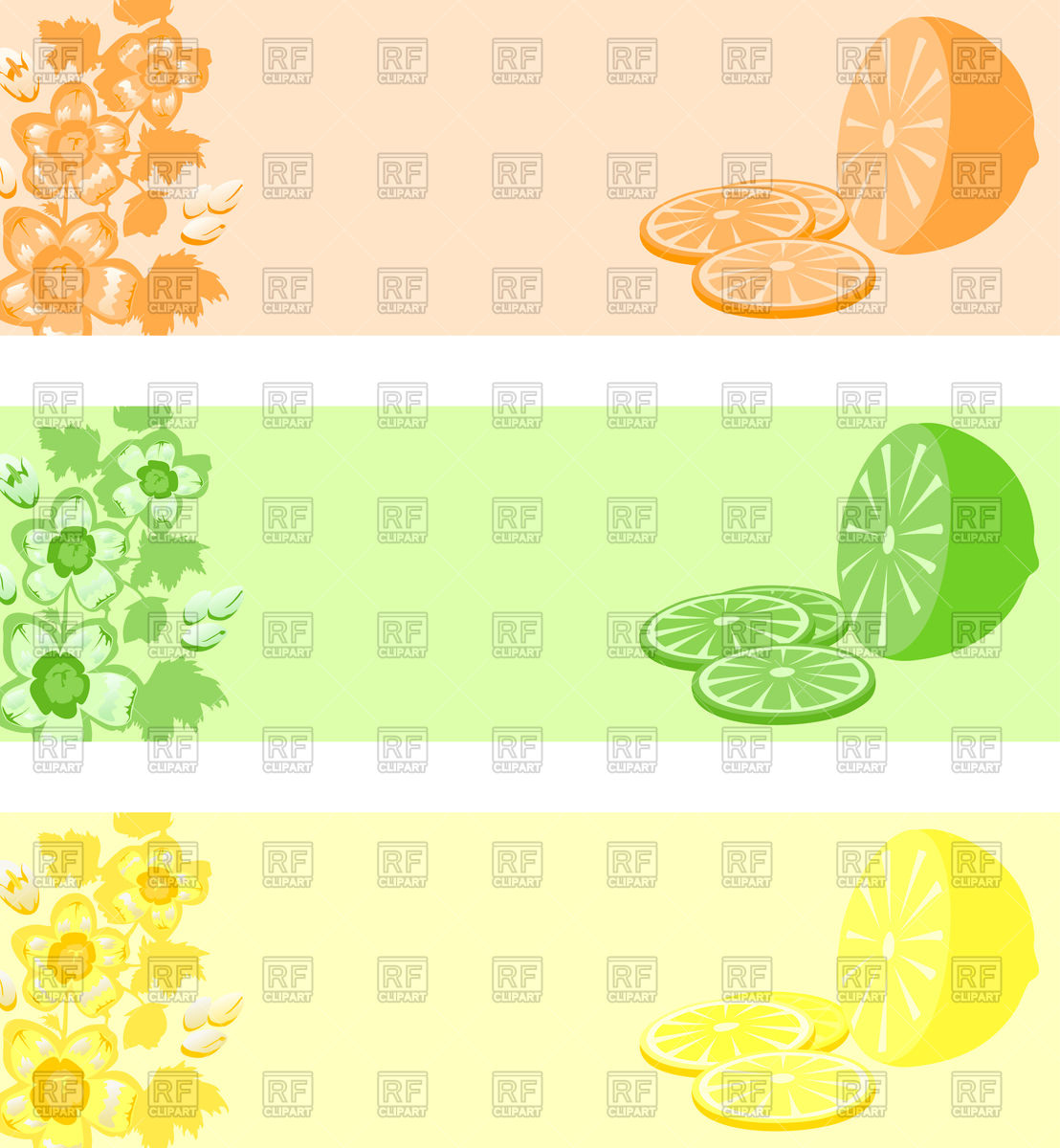 1108x1200 Banner With Lemons Vector Image Of Objects