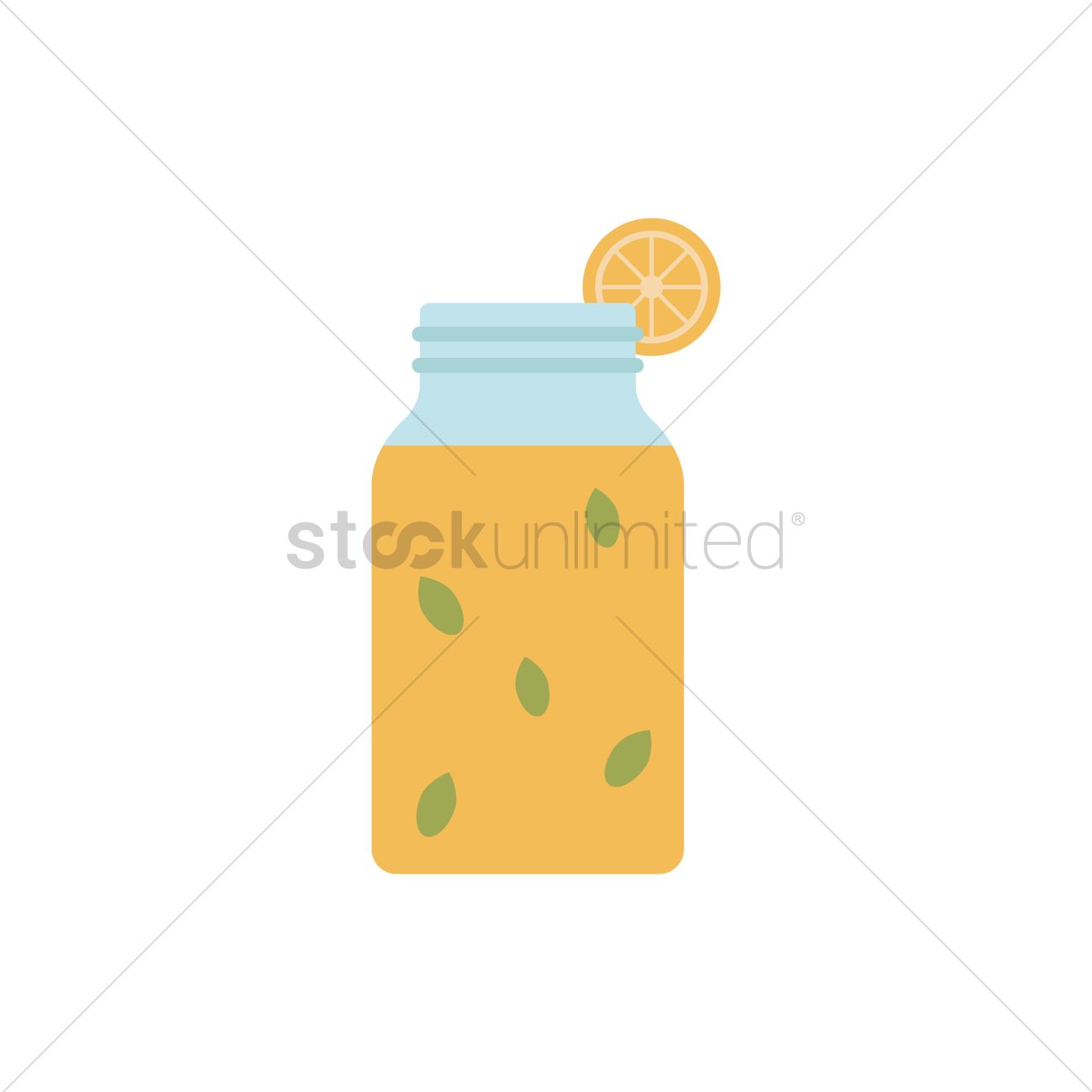 1300x1300 Lemonade Vector Image