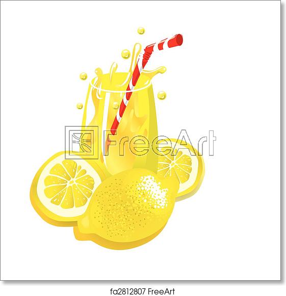 561x581 Free Art Print Of Lemonade