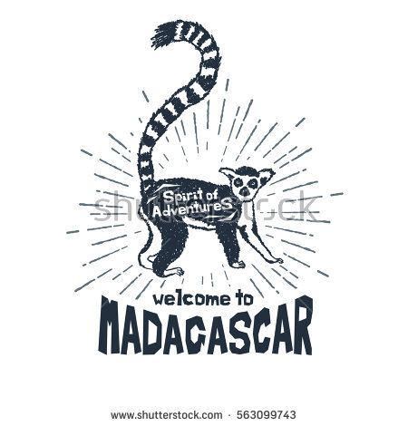 Hand Drawn Label With Textured Lemur Vector Illustration 450x470 Hand Drawn Label With Textured Lemur Vector Illustration