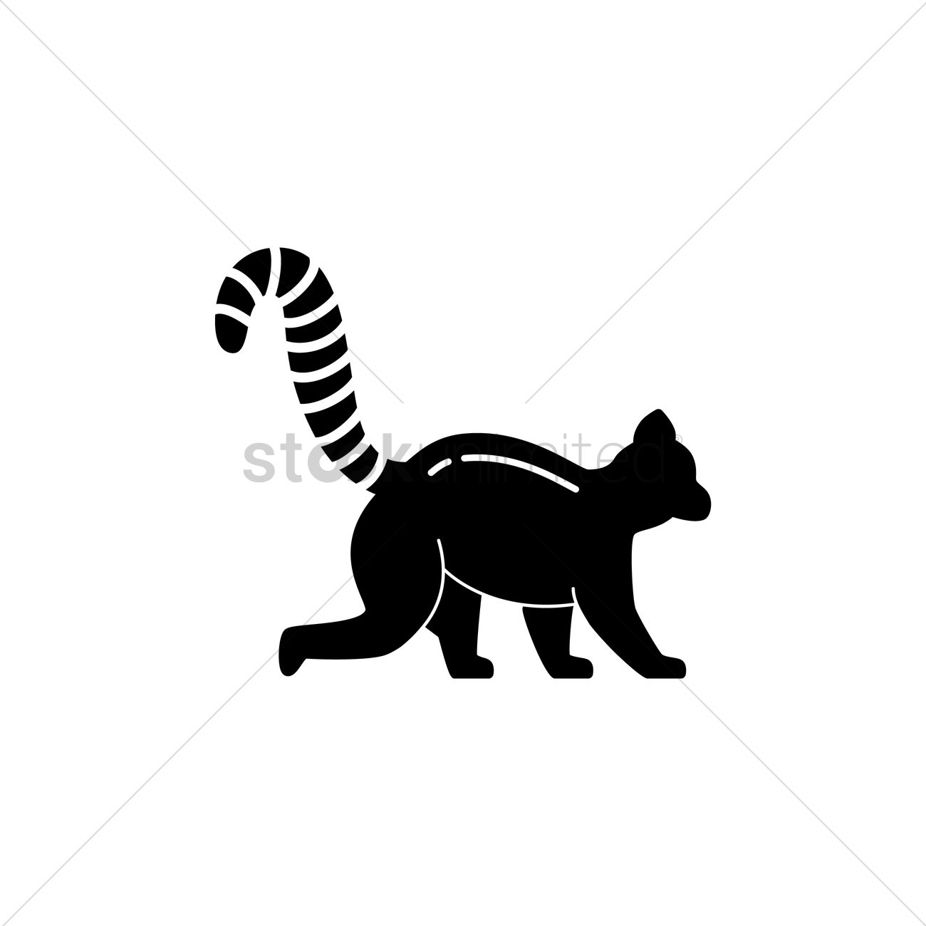 Lemur Vector Image 1300x1300 Lemur Vector Image