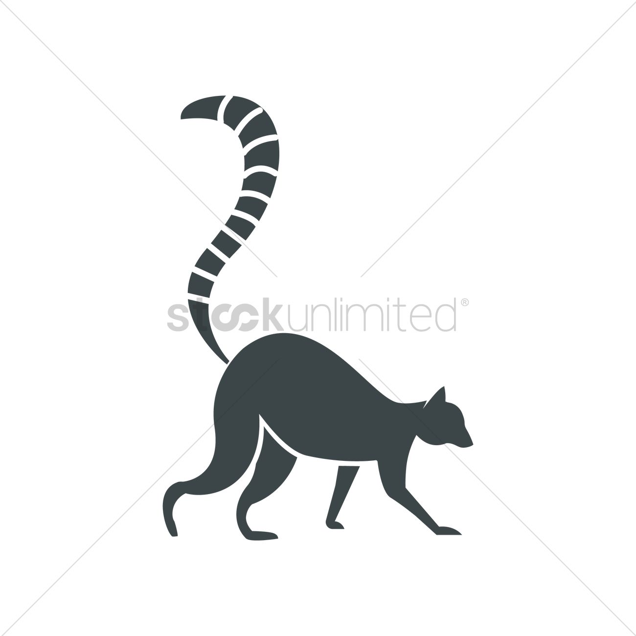 Lemur Vector Image 1300x1300 Lemur Vector Image