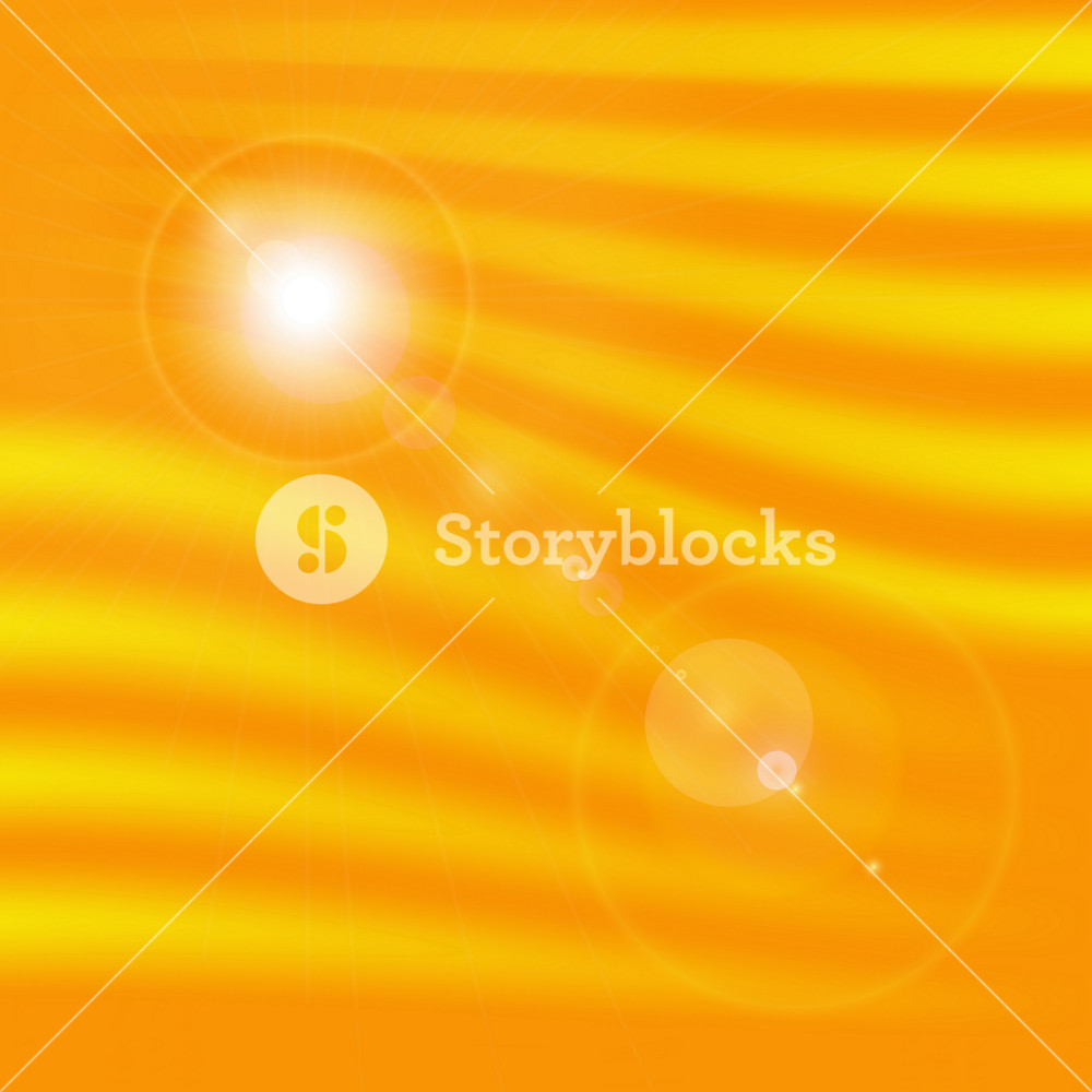1000x1000 Background Texture With Warm Sun And Lens Flare, Vector