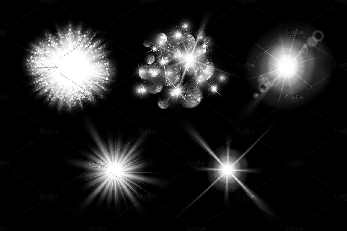 1160x772 Lens Flare, Rays, Star And Sparkles