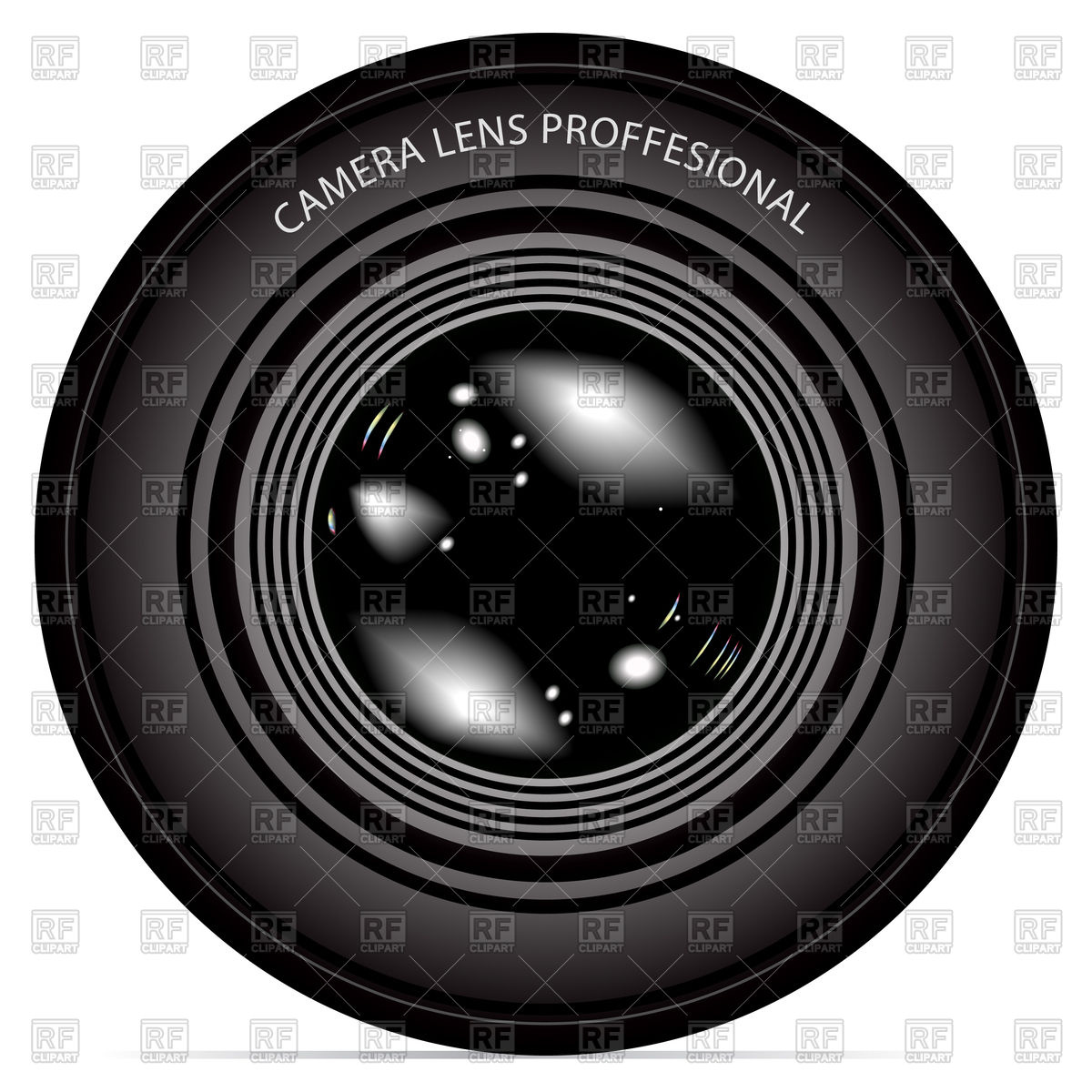 1200x1200 Camera Lens Vector Image Of Objects