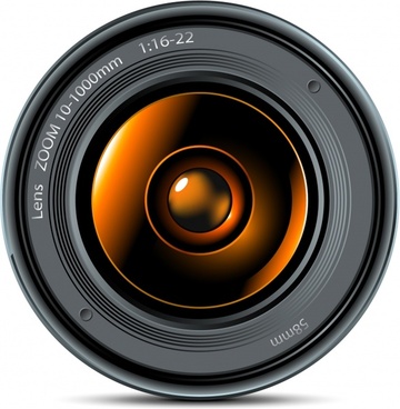 360x368 Camera Lens Vector Free Vector Download