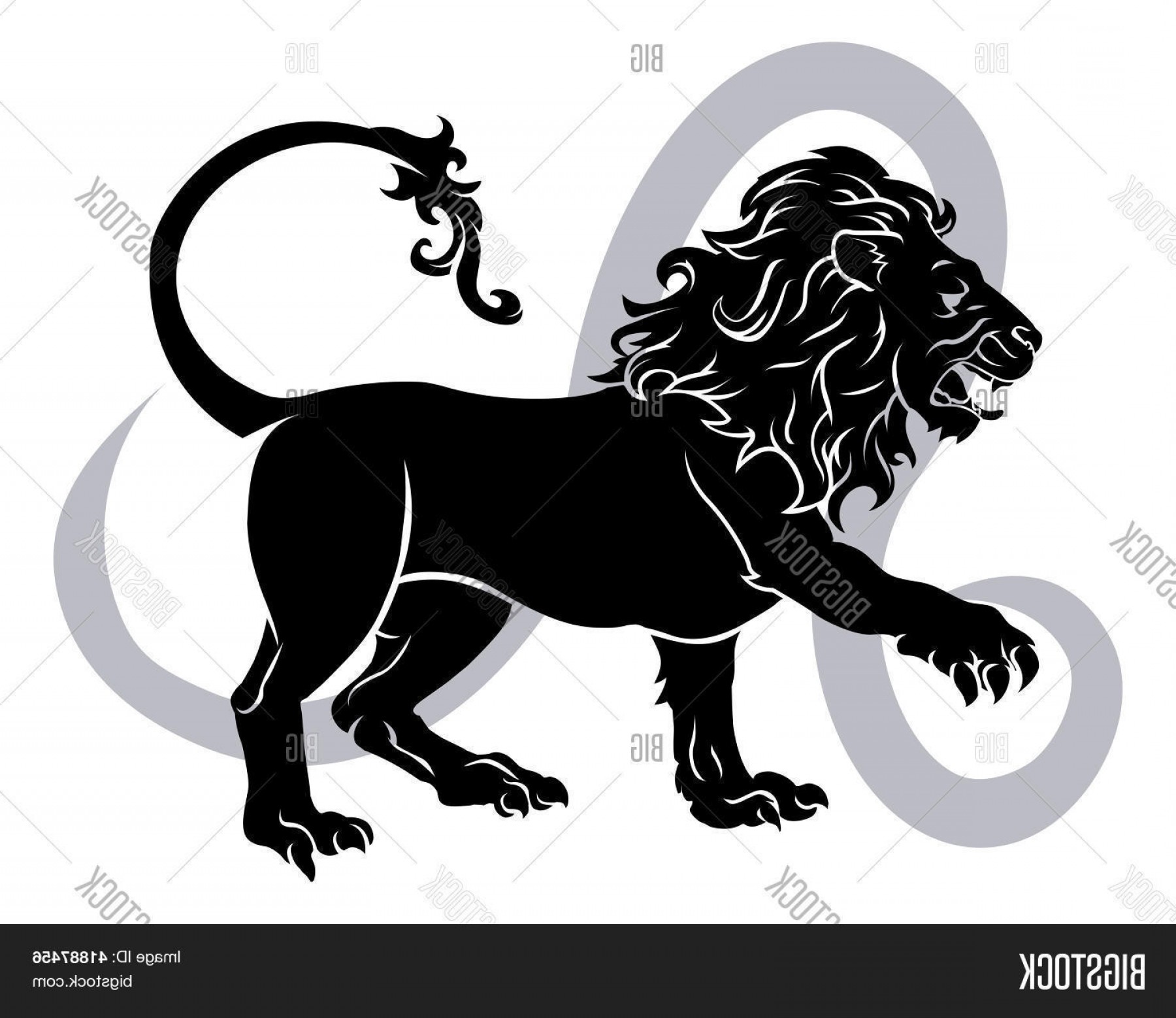 1800x1558 Stock Vector Leo Zodiac Horoscope Astrology Sign Handandbeak