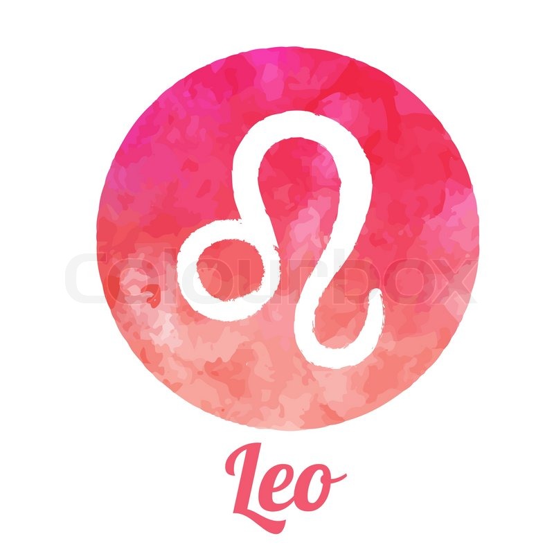 800x800 Watercolor Zodiac Icon Set Leo Vector Stock Vector Colourbox
