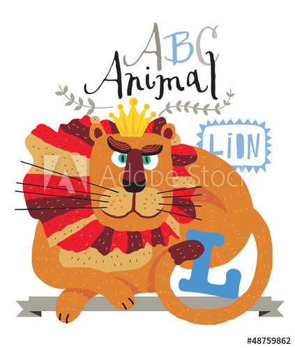 423x500 Abc Animals L Is For Leon Vector Graphics