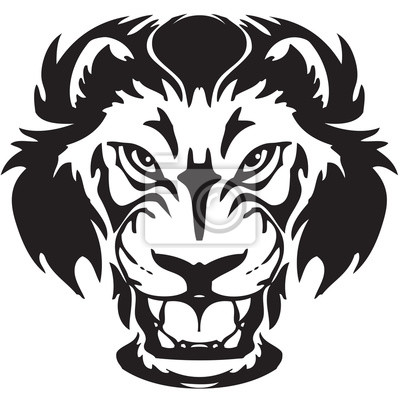 400x400 Vector Silueta De Una Cabeza De Pinturas Para La Pared