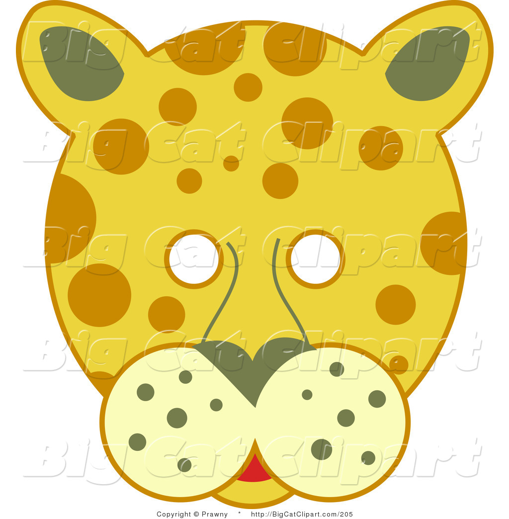 Big Cat Vector Clipart Of A Spotted Leopard Face With White Eyes 1024x1044 Big Cat Vector Clipart Of A Spotted Leopard Face With White Eyes