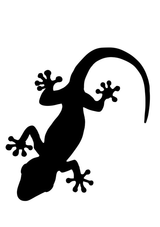 564x798 Gecko Leopard Gecko Clipart Silhouette Dxf Free Download