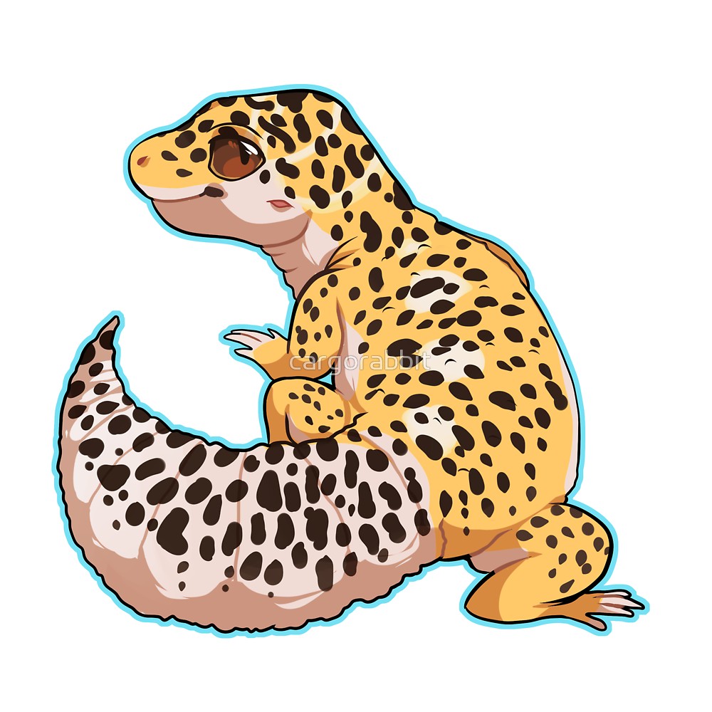 1000x1000 Leopard Gecko Clipart