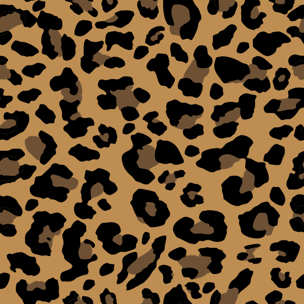 600x600 Brown Leopard Pattern