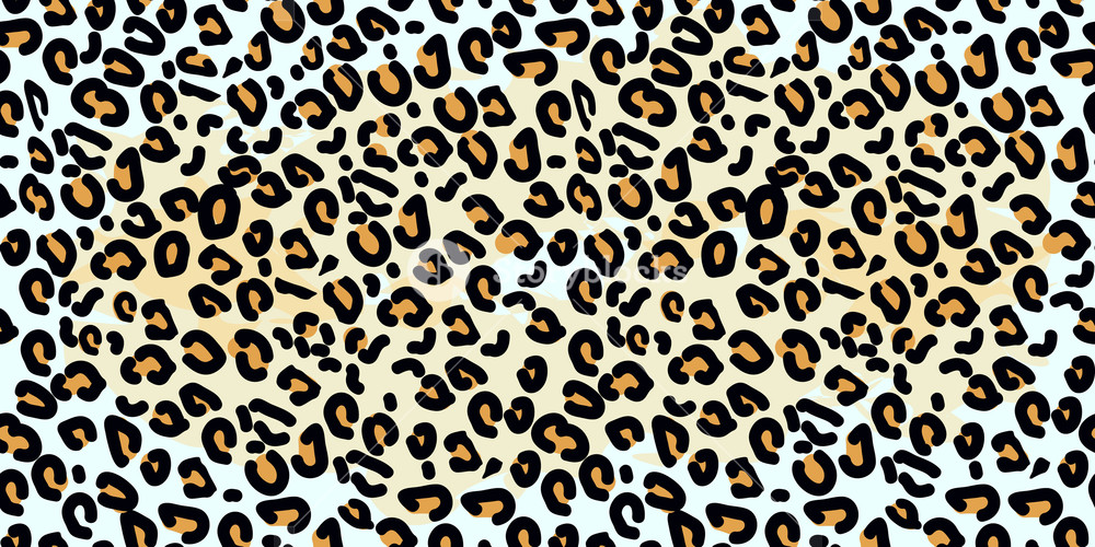 1000x500 Leopard Seamless Pattern Animal Print Vector Background